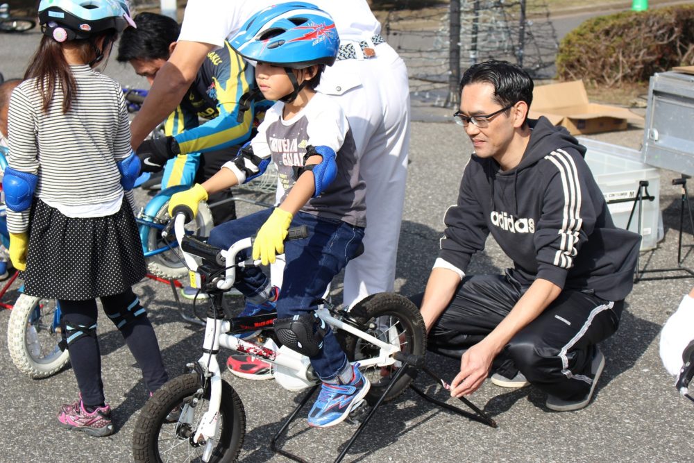 ☆こども自転車教室。  サテライト船橋＆オートレースふなばし